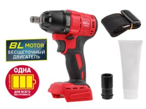 Аккум. ударный гайковерт WORTEX CWR 0318 в кор. ALL1 (18.0 В, БЕЗ АККУМУЛЯТОРА И ЗУ, посадочн. квадрат 1/2 