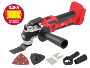 Аккум. многофункциональный инструмент (реноватор) WORTEX СSM 3020 в кор. + аксессуары ALL1 (18.0 В, БЕЗ АККУМУЛЯТОРА И ЗУ, 5 000-20 000 об/мин) (CSM302000025)