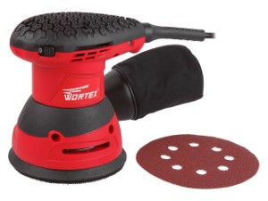 Эксцентриковая шлифмашина WORTEX RS 1235 E в кор. (320 Вт, 125 мм, 6000 - 13000 кол/мин, регул. об., Амплитуда колебаний, мм: 2,5) (RS1235E01319)