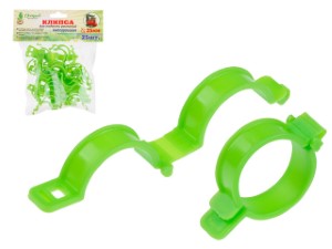 Клипса для подвязки растений, d25 мм, 25 шт, ОСТРОВ КОМФОРТА (4814692001650)