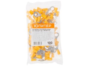 Наконечник НКИ 6,0-8 кольцо (4,0 - 6,0 мм2) (100 шт) Юпитер (ЮПИТЕР) (JP7203-03)