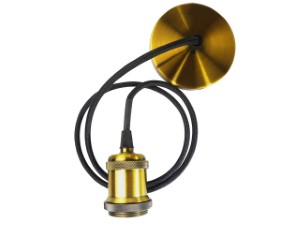 Светильник декоративный RETRO PLC 01 E27 230V/1M ANTIQUE BRONZE (патрон с проводом) JAZZWAY (5012127)
