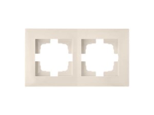 Рамка 2-местная бежевая, Стиль новый, Bylectrica (ЮЛИГ.735212.552беж)