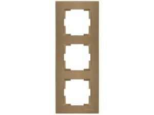 Рамка 3-ая вертикальная золотая, RITA, MUTLUSAN (2220 800 2380)