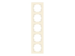 Рамка 5-ая вертикальная кремовая, RITA, MUTLUSAN (2220 800 2502)