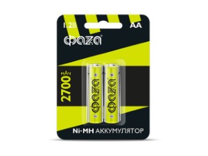 Аккумулятор AA 2700мАч 1.2В, блистер 2шт. ФАZA (ФАZА) (5003002)