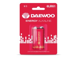 Батарейка 6LR61 9V alkaline BL-1шт DAEWOO ENERGY (5029729)