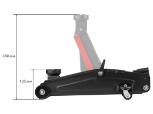 Домкрат подкатной 2т h380 STARTUL AUTO (ST8014-05) (h min 135мм, h max 380мм) (ST8014-05)