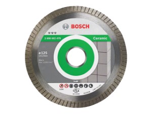 Алмазный круг 125х22 мм по керамике Turbo BEST FOR CERAMIC EXTRA-CLEAN BOSCH ( сухая резка) (2608602479)