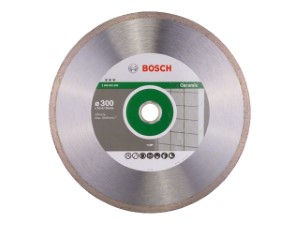 Алмазный круг 300х25.4/30 мм по керамике сплошн. BEST FOR CERAMIC BOSCH ( сухая/мокрая резка) (2608602639)