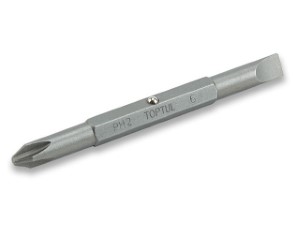 Насадка двухсторонняя PH1/SL5mm 75мм TOPTUL (FKAA0105)