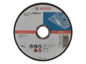 Круг отрезной 125х1.6x22.2 мм для металла Standart BOSCH (2608603165)