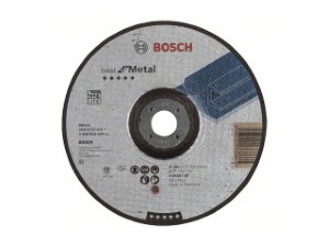 Круг обдирочный 180х7x22.2 мм для металла BOSCH (выпуклый) (2608603534)