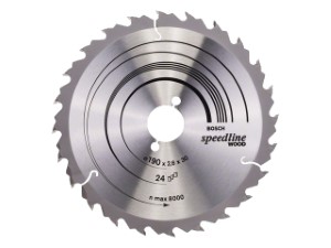 Диск пильный 190х30 мм 24 зуб. по дереву SPEEDLINE WOOD BOSCH (переменный зуб) (2608640801)