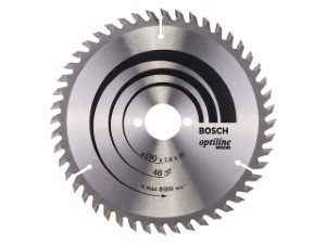 Диск пильный 190х30 мм 48 зуб. по дереву OPTILINE WOOD BOSCH (твердоспл. зуб) (2608640617)