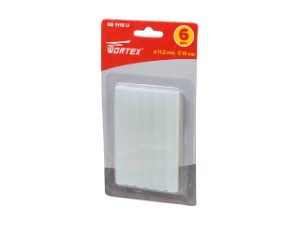 Клеевые стержни WORTEX (универс., 11.2х100 мм, 6 шт в блистере) (PVC универсальный, 11,2х100 мм, 6 шт) (GS1110U00011)