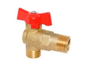 Кран шаровый угловой 1/2х1/2 для стиральной машины PN1,6 МПа; 11Б27п17, Цветлит (ZW10137)