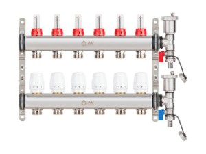 Коллекторная группа AVE136, 6 вых. AV Engineering (PRO серия) (AVE13600106)