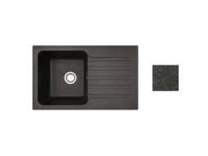 Мойка кухонная из искусственного камня ART черный 770х475 мм, AV Engineering (AV770490ABKA)