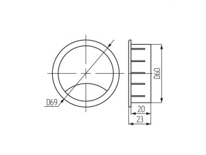 Пропуск кабельный коричневый STARFIX (SMF-4048)