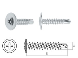 Саморез 4.2х14 мм с прессшайбой, цинк, со сверлом (5 кг) STARFIX (SMV1-50340-5)