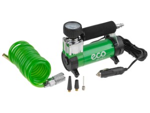 Компрессор автомобильный ECO AE-016-1 (12 В, 150 Вт, 40 л/мин, 10 бар (манометр 7 бар), съемный спир. шланг, сумка) (AE-016-1) Компрессор автомобильный ECO AE-016-1 (12 В, 150 Вт, 40 л/мин, 10 бар (манометр 7 бар), съемный спир. шланг, сумка) (AE-016-1)