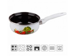 Ковш стальной эмалированный, 1.3 л, серия Урожай, PERFECTO LINEA (подходит для всех типов плит, включая индукцию) (51-881113)