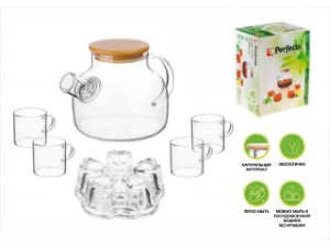 Чайный набор, 6 предметов, серия BAMBOO, PERFECTO LINEA (38-100001)
