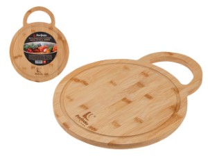 Доска разделочная из бамбука, круглая, 30 см, BAMBOO, PERFECTO LINEA (38-300000)