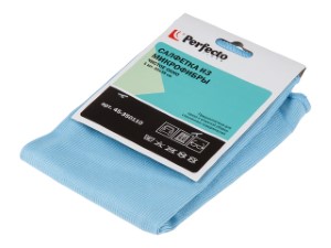 Салфетка из микрофибры 1 шт., 35х35 см, Чистое окно, PERFECTO LINEA (45-350110)
