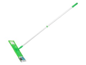 Швабра для пола с насадкой из микрофибры, зеленая, PERFECTO LINEA (Телескопическая рукоятка 67-120 см) (43-392013)