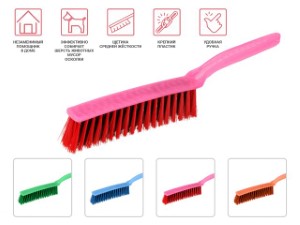 Щетка-сметка 5-рядная, Solid (Солид), PERFECTO LINEA (цвета в ассортименте) (43-300100)