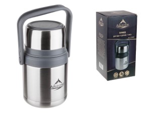 Термос для еды с ручкой, 1 л, нержавеющая сталь, ARIZONE (27-350000)