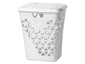Корзина для белья ВЕНЕЦИЯ 60л (белый) IDEA