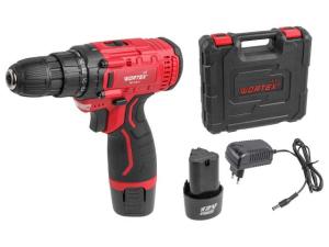 Аккум. дрель-шуруповерт WORTEX LX BD 1215 Li в чем. (12.0 В, 2 акк., 1.5 А/ч Li-Ion, 2 скор., 25 Нм, шурупы до 5 мм)