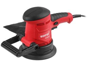 Эксцентриковая шлифмашина WORTEX LX RS 1245-1 E в кор. (450 Вт, 125 мм, 3000-13000 об/мин, амплитуда колебаний 1,8 мм, регул. об., доп. рукоятка.)