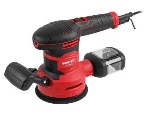 Эксцентриковая шлифмашина WORTEX RS 1245 E в кор. (430 Вт, 125 мм, 7000-14000 об/мин, амплитуда колебаний 2 мм, регул. об., доп. рукоятка.)