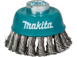 Щетка д/шлиф.маш. проволочная чашечная 75 мм MAKITA (для УШМ, d 75 мм, толщ. проволоки 0,5 мм, M14x2)