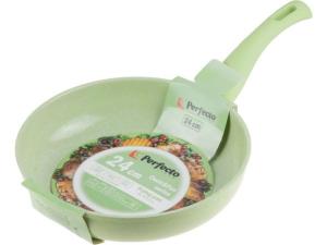 Сковорода ф 24х5.5 см, алюм., антиприг. покр., серия Cook&Fun, зеленая, PERFECTO LINEA