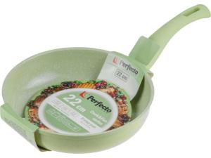 Сковорода ф 22х5.3 см, алюм., антиприг. покр., серия Cook&Fun, зеленая, PERFECTO LINEA