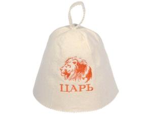 Шапка для бани и сауны "Царь", "Банные штучки" из войлока (БАННЫЕ ШТУЧКИ)